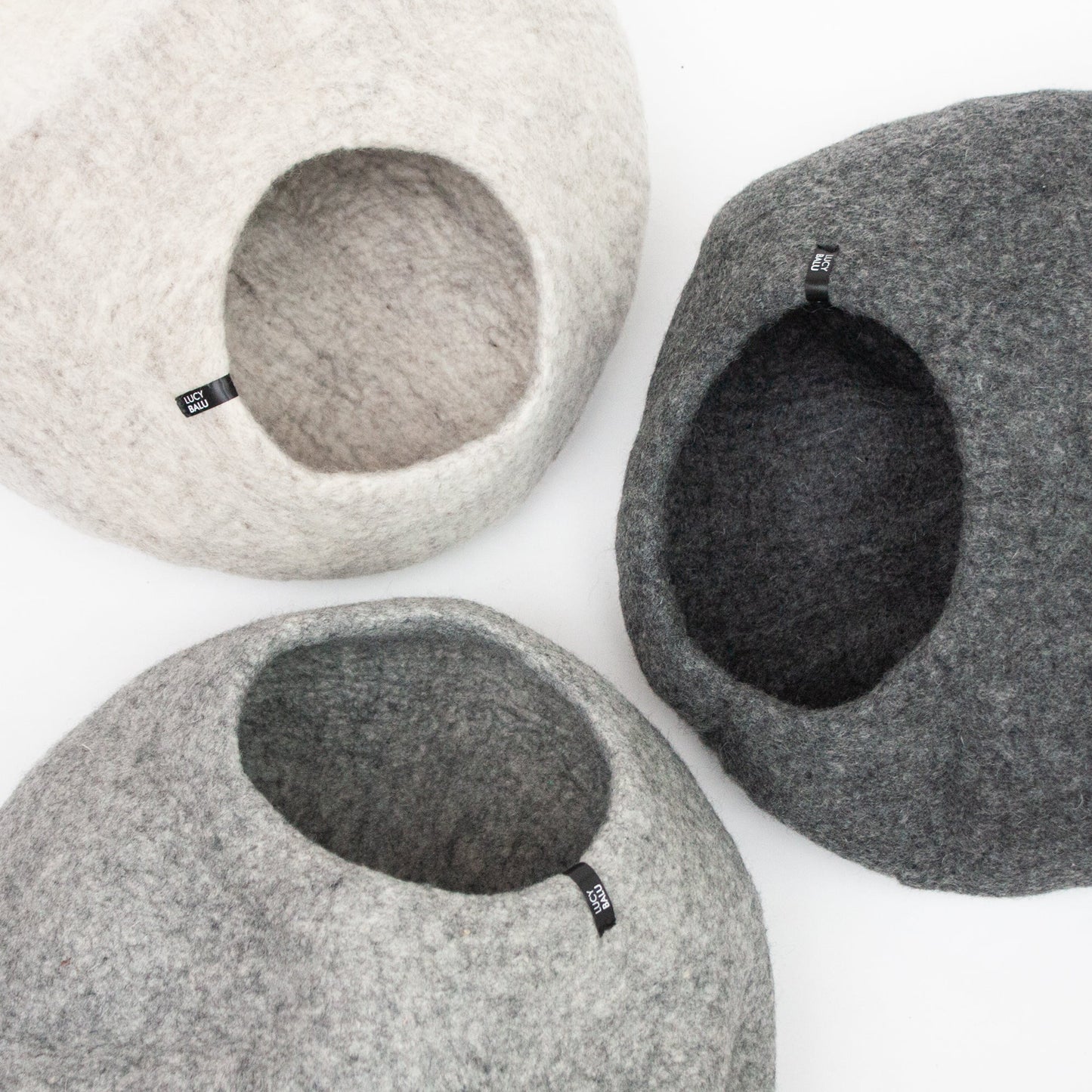 PEBBLE Katzenhöhle aus Filz