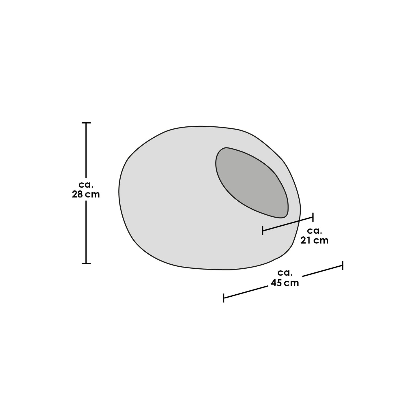 PEBBLE Katzenhöhle aus Filz