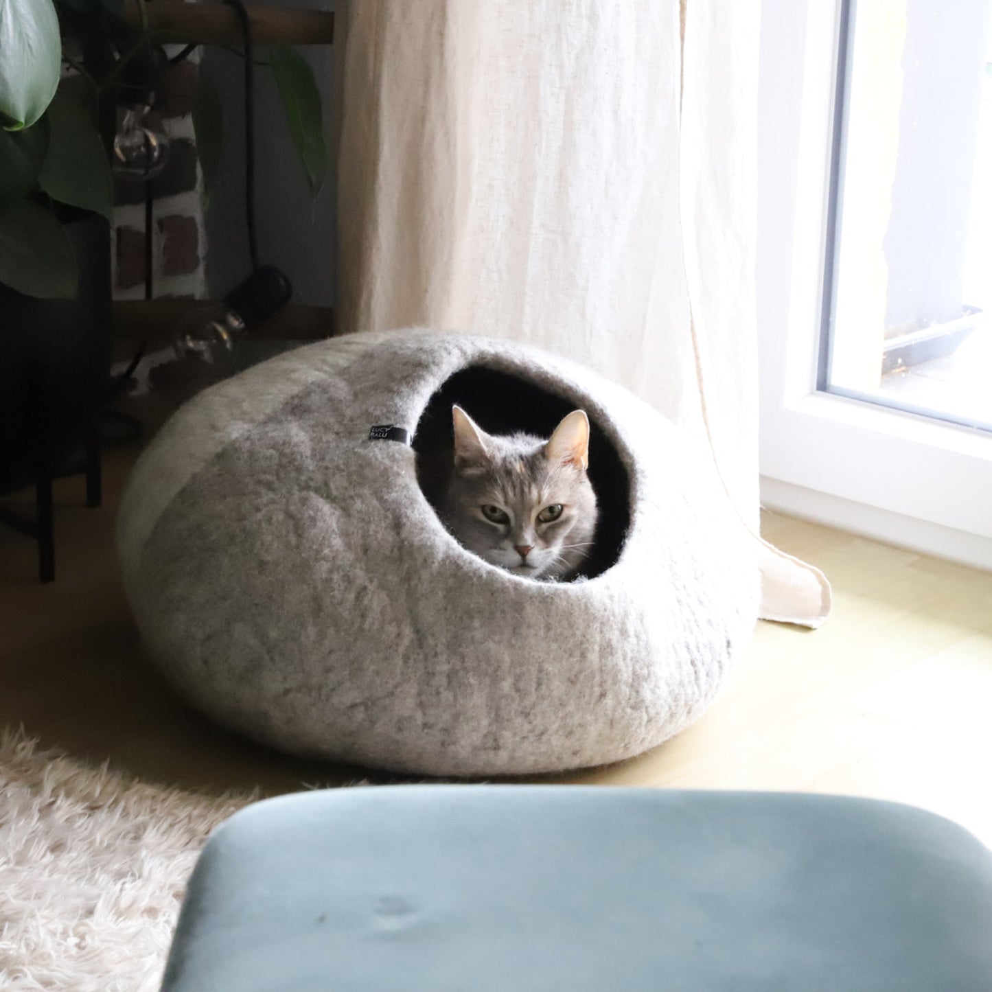 PEBBLE Katzenhöhle aus Filz
